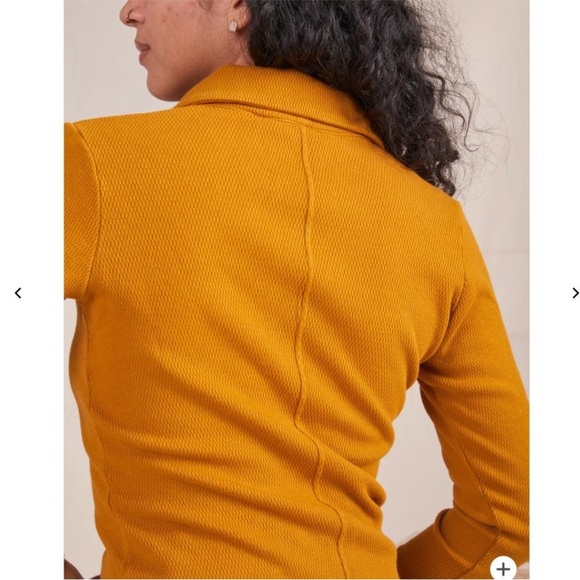 BIG BUD PRESS 70s Mustard Long Sleeve Cotton Collared Thermal Fisherman Polo XXS - Picture 13 of 13